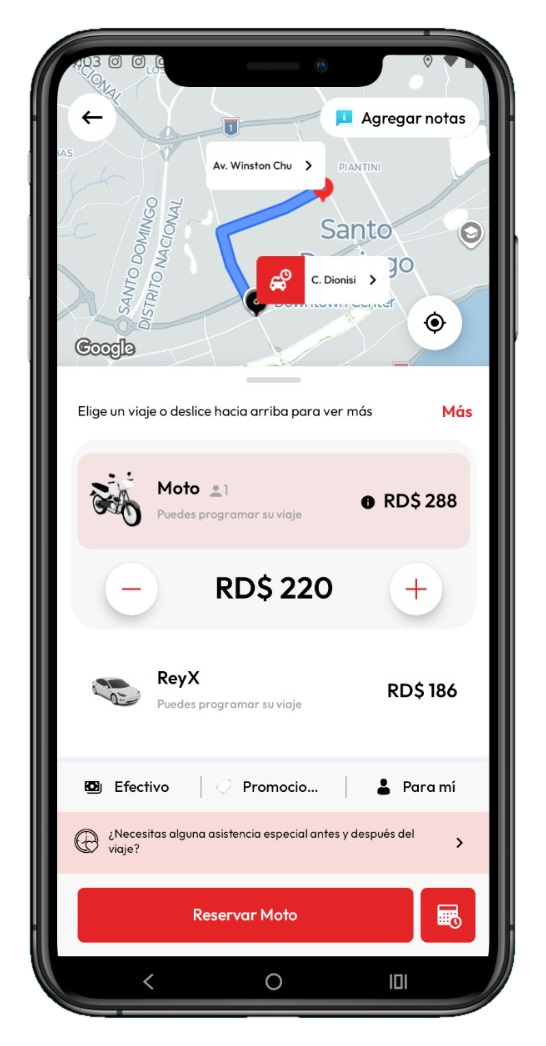 REY App en movimiento